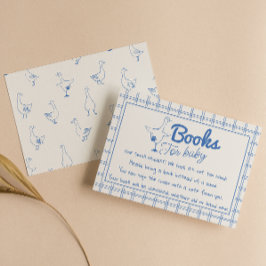 Retro Hand Drawing Albern Gänse Babybuchanfrage Begleitkarte