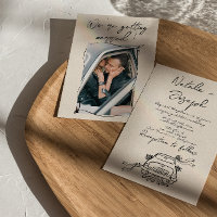 Retro Hand Gezeichnet Romantische Niedliche Hochze