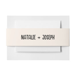 Retro Hand schrieb einzigartige trendy Boho Weddin Einladungsbanderole