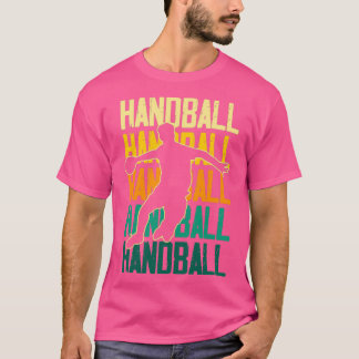 Retro Handball Handball Handballer Ball Sportteam T-Shirt