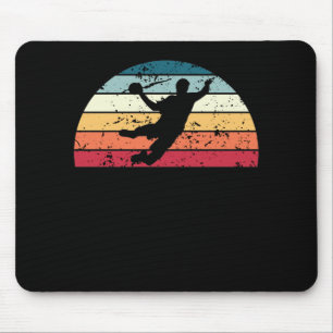 Retro Handball Sunset Vintager Sport Sunrise Mousepad