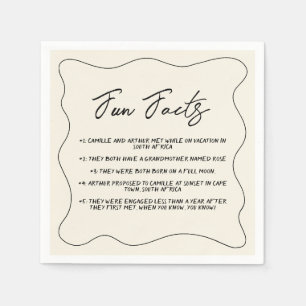 Retro Handgeschriebene Whimsical Wedding Serviette