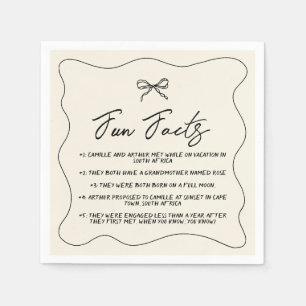 Retro Handgeschriebene Whimsical Wedding Serviette