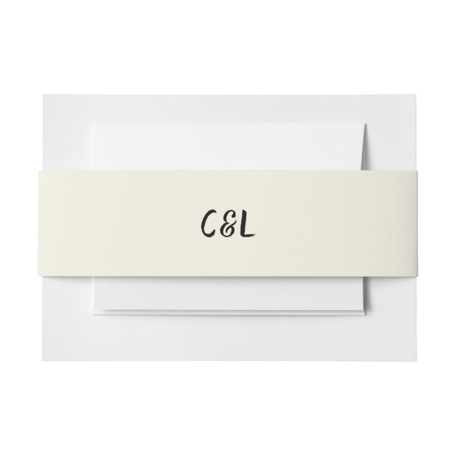 Retro Handgeschriebenes Whimsical Einladungsbanderole (Vorderseite Beispiel)