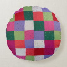 Retro handgestrickte bunte Patchwork-Quadrate