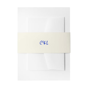 Retro-Handschrift Whimsical Blau Einladungsbanderole