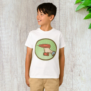 Retro-Handwerker kabelloser Akkuschrauber T-Shirt