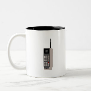 Retro-Handy Zweifarbige Tasse