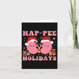 Retro Hap Pe Holidays Weihnachtsdialyse Nurse Ki Karte