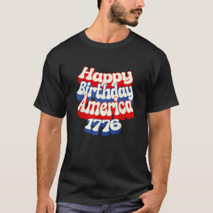 Retro Happy 250. Geburtstag Amerika 1776 2026 USA  T-Shirt