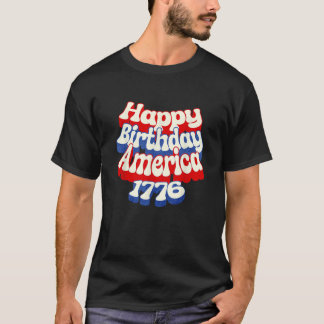Retro Happy 250. Geburtstag Amerika 1776 2026 USA T-Shirt