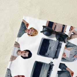 Retro Happy Administrative Professionals Day Strandtuch