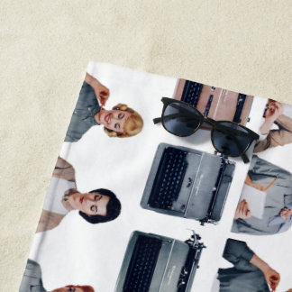 Retro Happy Administrative Professionals Day Strandtuch