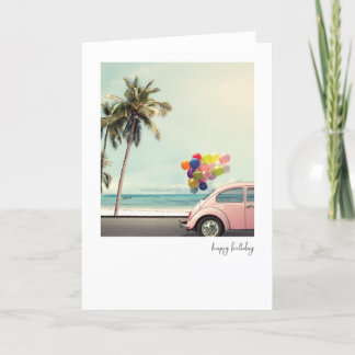 Retro Happy Birthday Card Dankeskarte