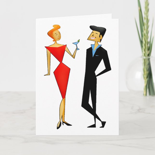 RETRO HAPPY BIRTHDAY HUSBAND EHEFRAU CARDS KARTE (Vorderseite)