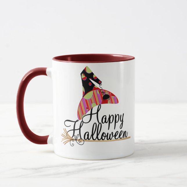 Retro Happy Halloween Tasse (Links)