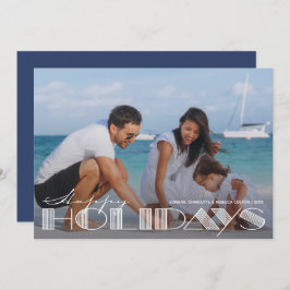 Retro Happy Holidays Typografie Weihnachten