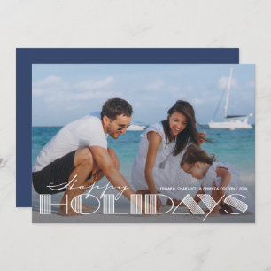 Retro Happy Holidays Typografie Weihnachten