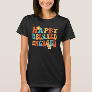 Retro Happy Relaxed Verlobt T-Shirt