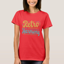 Retro Harmony! Grundlegende Frauen T-Shirt
