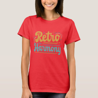 Retro Harmony! Grundlegende Frauen T-Shirt