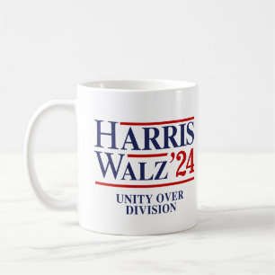 Retro Harris Walz '24 - Unity over Division Kaffeetasse