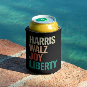 Retro Harris Walzer 2024 Harris Walz Freude Freihe Dosenkühler