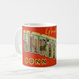 Retro Hartford Conn Gruß Tasse