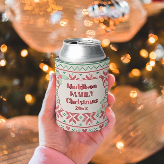 Retro-hässlicher Weihnachtspullover in Off-White Dosenkühler (Von Creator hochgeladen)