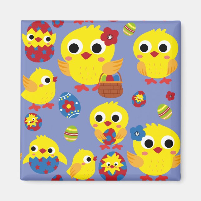 Retro Hatch Ostereier Magnet (Vorne)