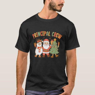 Retro-Haupt-Crew-Weihnachten Fröhlichste Gruppe vo T-Shirt