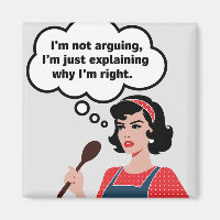Retro Hausfrau Magnet Funny Spaß