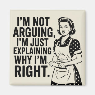 Retro-Hausfrau-Magnet lustig Magnet