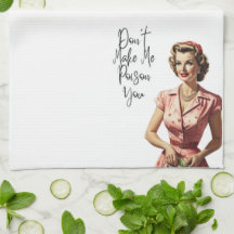 Retro Hausfrau Mehl Handtuch - Küchentuch