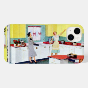 Retro Hausfrauen in Küche Case-Mate iPhone Hülle