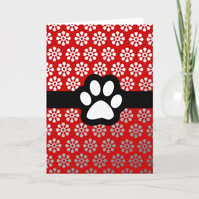 RETRO HAUSTIER-KARTE E-I SERIES-THANKS DANKESKARTE (Vorderseite)