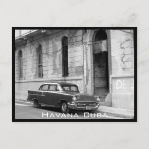 Retro-Havanna-Auto Postkarte