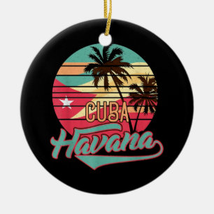 Retro Havanna Kuba T-Shirt Vintage Keramik Ornament