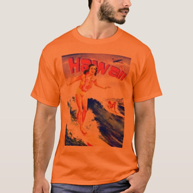 Retro Hawaii T-Shirt (Vorderseite)