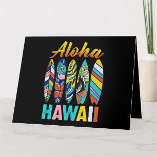 Retro Hawaiian Aloha Hawaii Funny Summer Family Karte