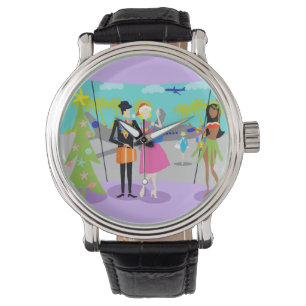 Retro Hawaiian Christmas Watch Armbanduhr