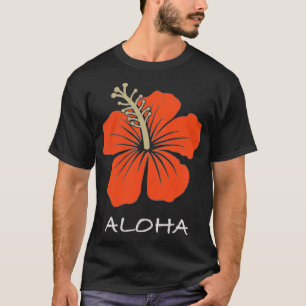 Retro Hawaiian Hibiskus Tropical Floral Blume Bea T-Shirt