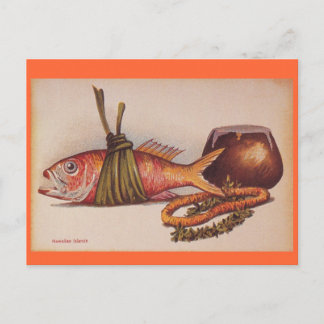 Retro Hawaiian Luau Postkarte