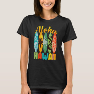 Retro Hawaiian Surfboard Aloha Hawaii Island Surfe T-Shirt