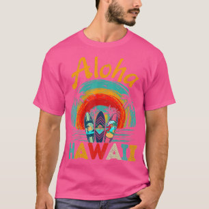 Retro Hawaiian Surfboard Aloha Hawaii Island Surfe T-Shirt