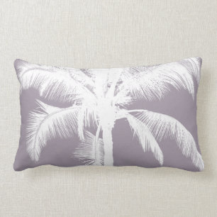 Retro Hawaiian Tropical Palm Tree Vintag Lila Lendenkissen