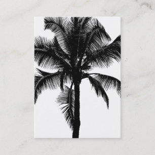 Retro Hawaiianische Tropische Palmenbaum-Silhouett Visitenkarte