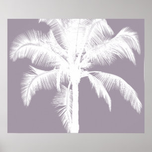Retro Hawaiianischer Tropischer Palmenbaum Vintage Poster