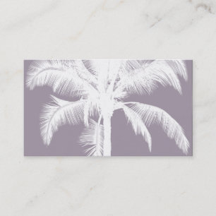 Retro Hawaiianischer Tropischer Palmenbaum Vintage Visitenkarte