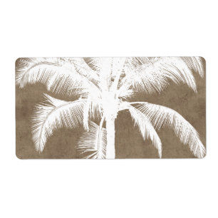 Retro hawaiisches tropisches Palme-Silhouette-Wei
